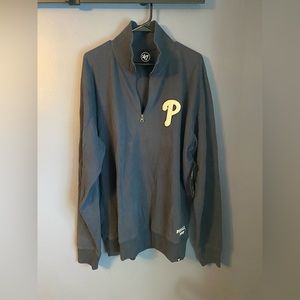 NWT - Philadelphia Phillies 47 Brand Vintage 1/4 Zip XXL